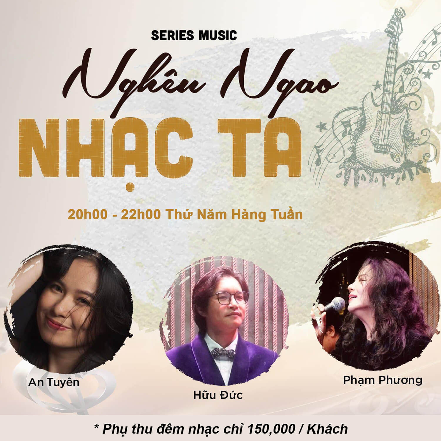 cafe âm nhạc live band Nghêu Ngao Nhạc Ta Series