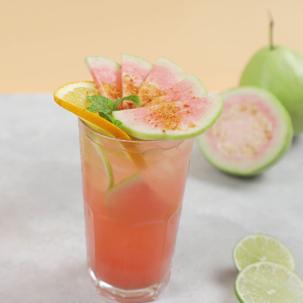 Trà Ổi Hồng (Pink Guava Jam, Lemon Juice)